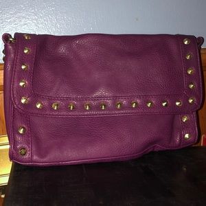 Purple studded purse
